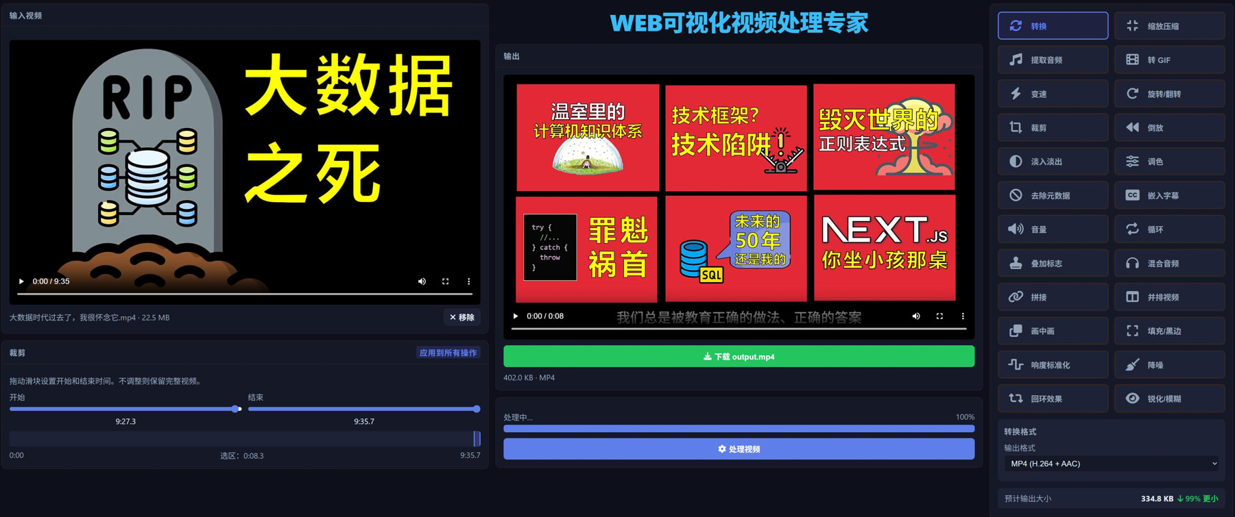 WEB视频处理专家